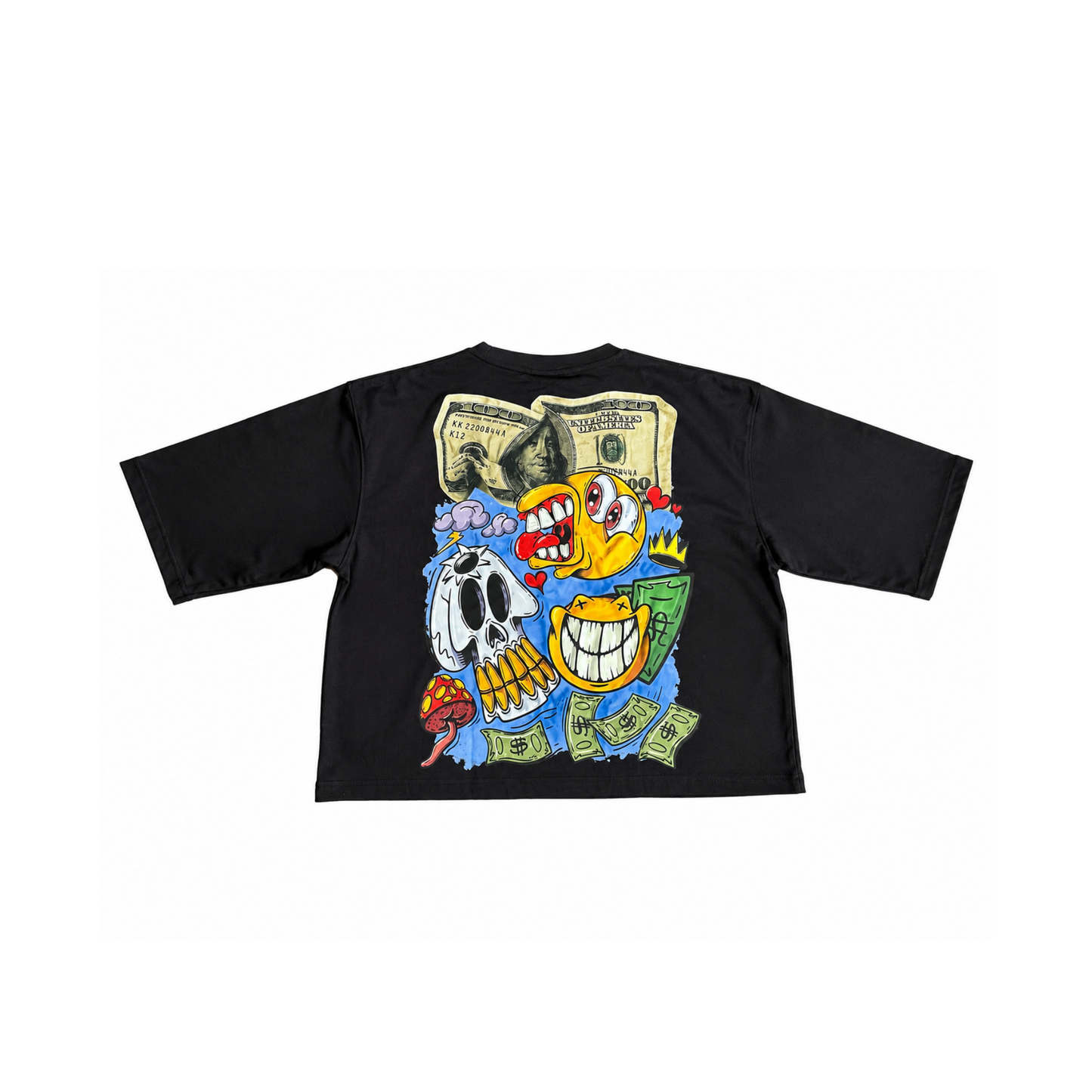 GA Collection Drop 1 “Money N Power” Boxy Tee| Black