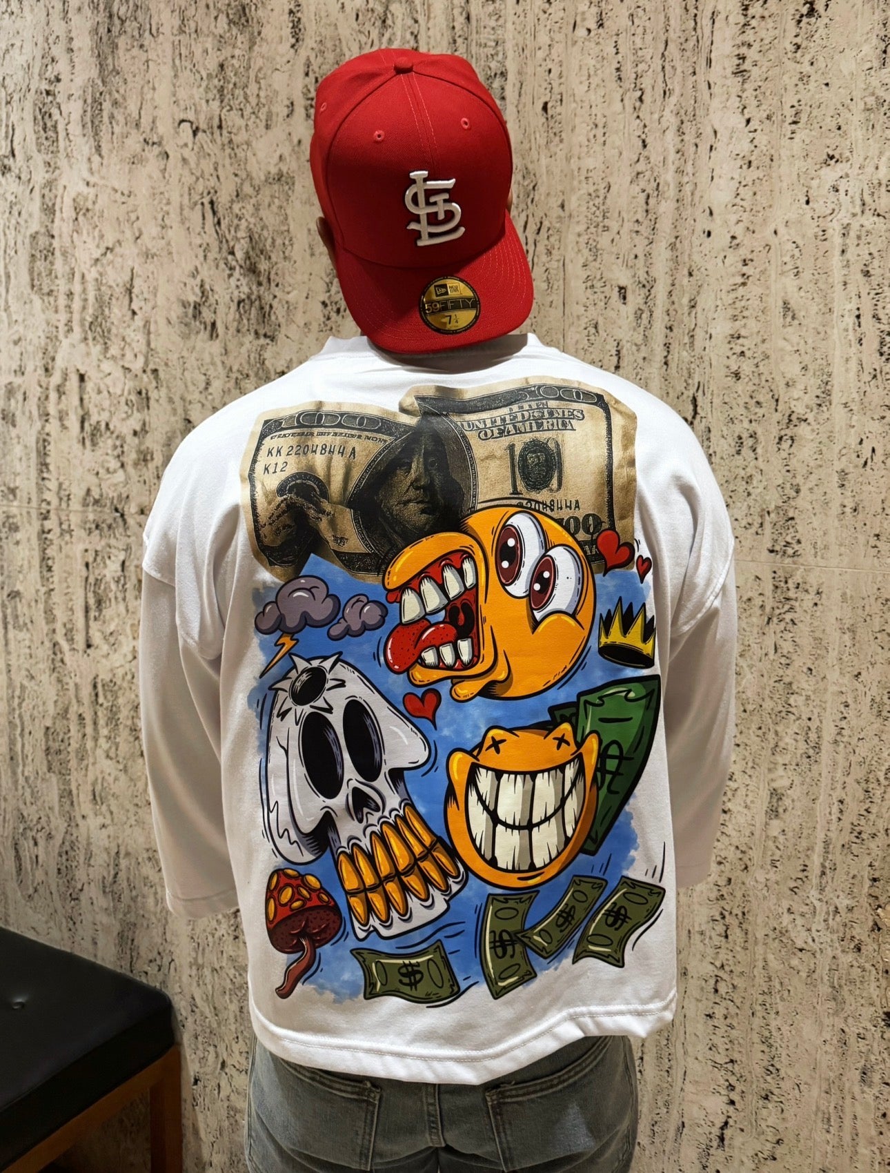 GA Collection Drop 1 “Money N Power” Boxy Tee | White (Unisex)
