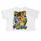GA Collection Drop 1 “Money N Power” Women’s Crop Tee | White