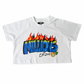 GA Collection Drop 1 “Money N Power” Women’s Crop Tee | White