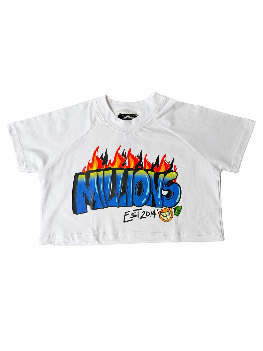 GA Collection Drop 1 “Money N Power” Women’s Crop Tee | White