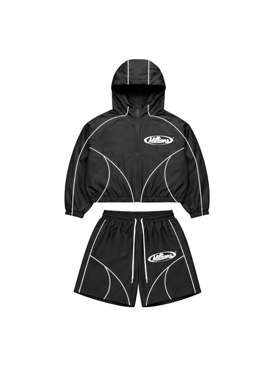 2026 Millions Wind Breaker Short Set | Black (Pre-order)
