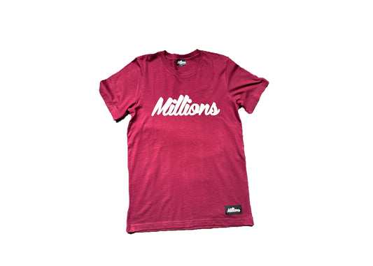 Millions Original 13' Tee | Maroon/White